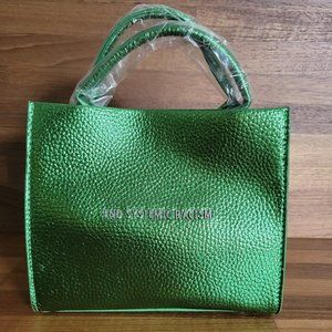 Brandon Blackwood End Systemic Racism (ESR) Tote Metallic Green Satin